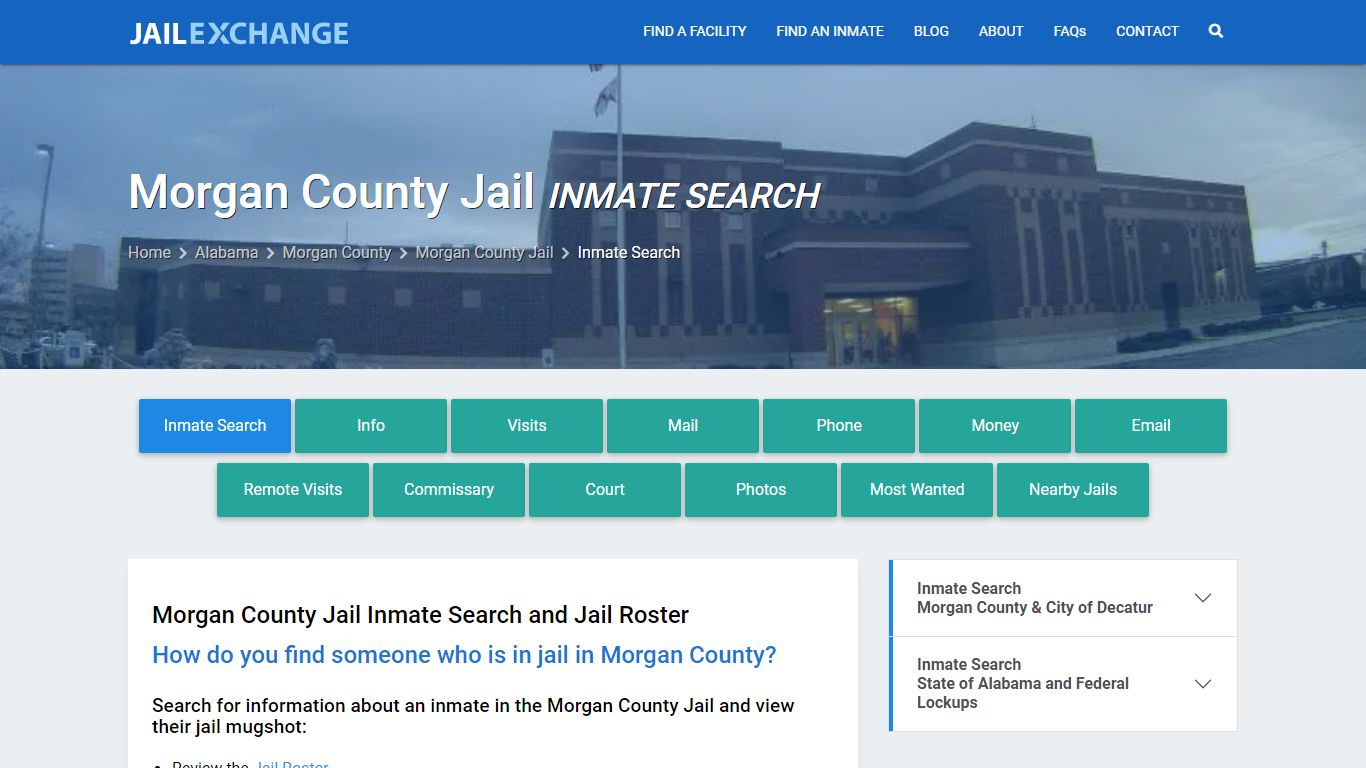 Inmate Search: Roster & Mugshots - Morgan County Jail, AL